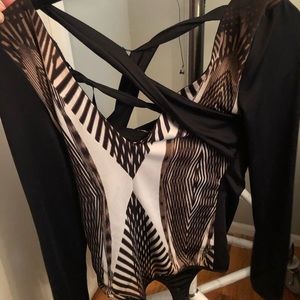 Bebe Criss Cross Top